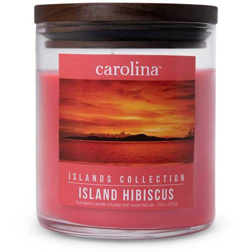 Scented candle soy natural with essential oils Colonial Candle Islands Collection 425 g - Island Hibiscus