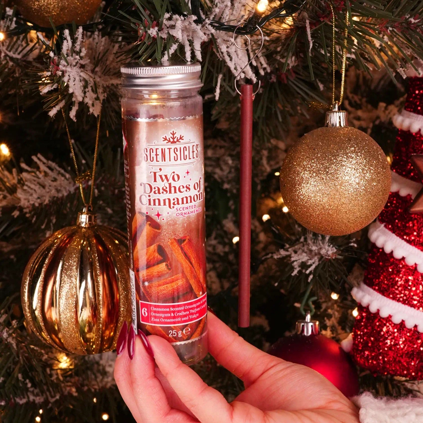 Scentsicles scented sticks for the Christmas tree cinnamon 6 pcs - Two Dashes Of Cinnamon