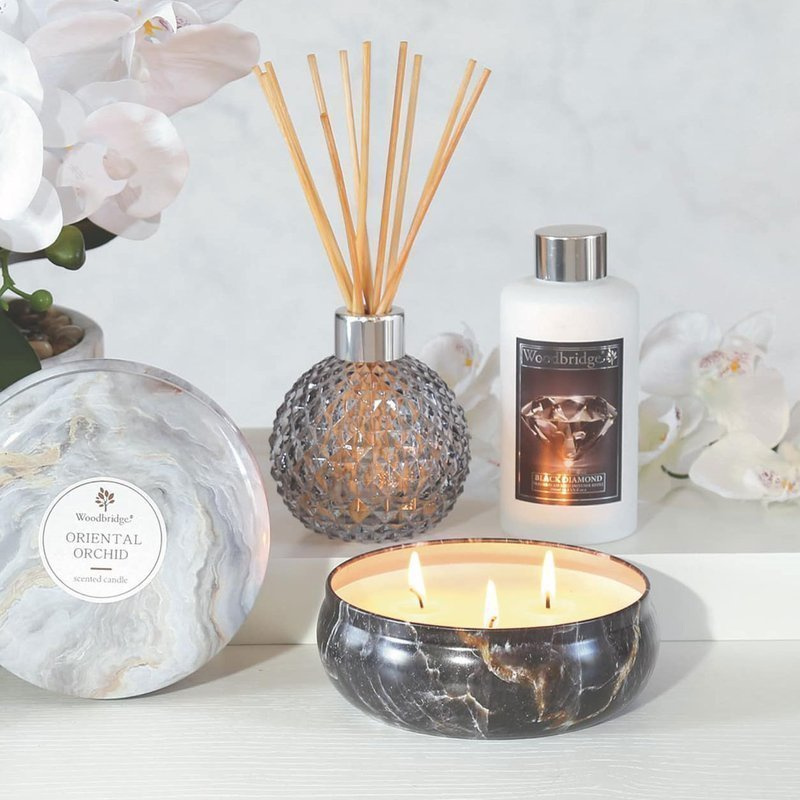 Scented candle 3 wicks Woodbridge - Deep Blue