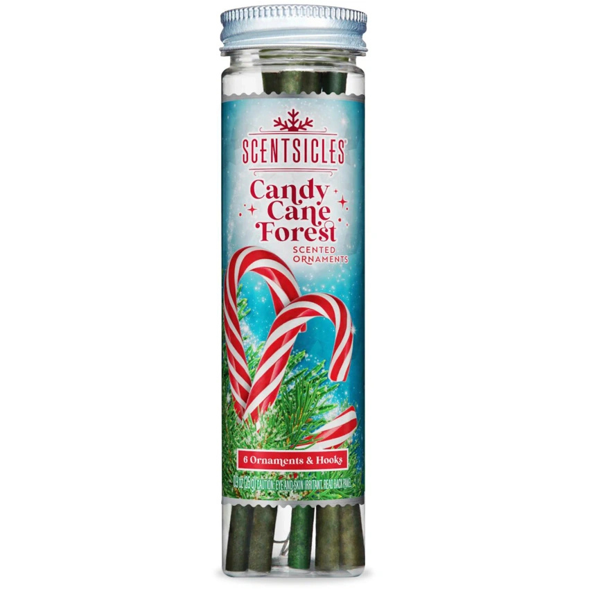 Fragrance sticks for a Christmas tree Scentsicles Candy Cane Forest 6 pcs 