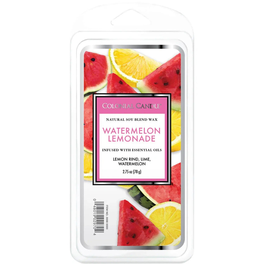 Watermeloen soja geurwas 77 g Koloniale kaars - Watermelon Lemonade