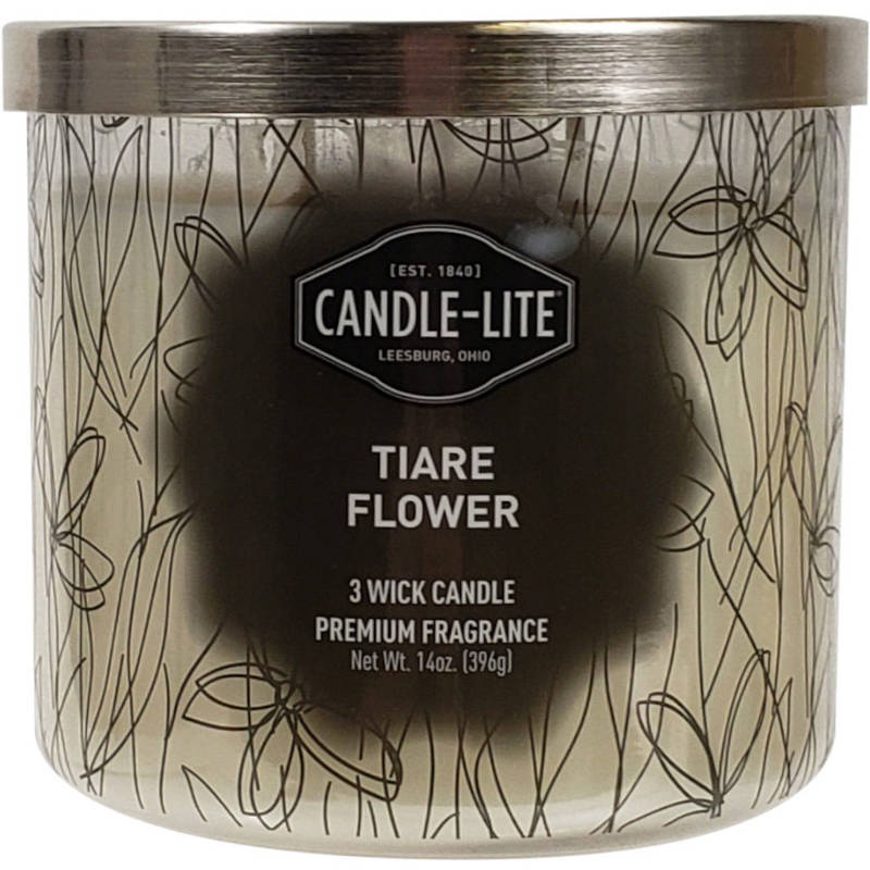 Scented candle natural 3 wicks Candle-lite Everyday 396 g - Tiare Flower