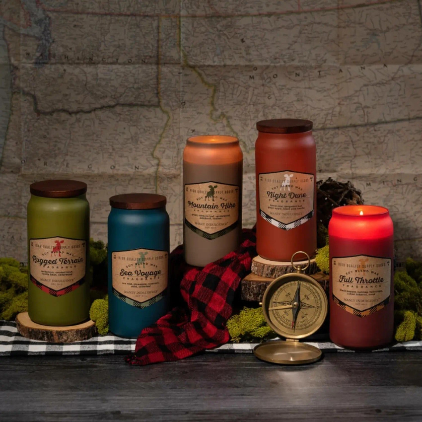 Candela profumata per uomo Full Throttle Colonial Candle
