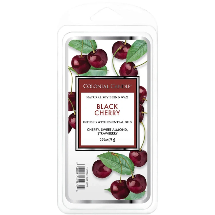 Cera de soja perfumada Colonial Candle 77 g - Cereza Negra