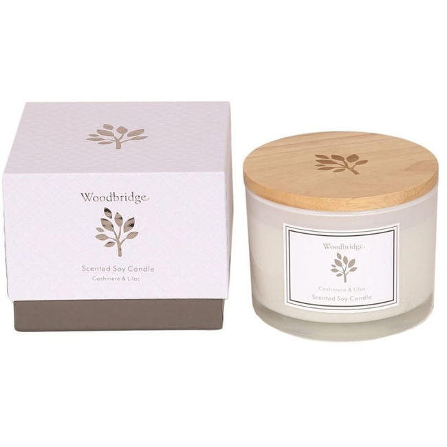 Gift candle soy scented large Woodbridge - Cashmere Lilac