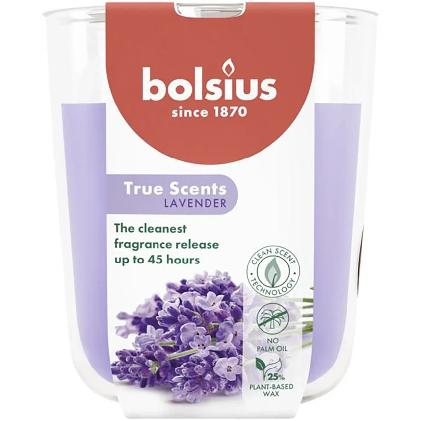 Bolsius True Scents świeca zapachowa 97/83 mm - Lavender