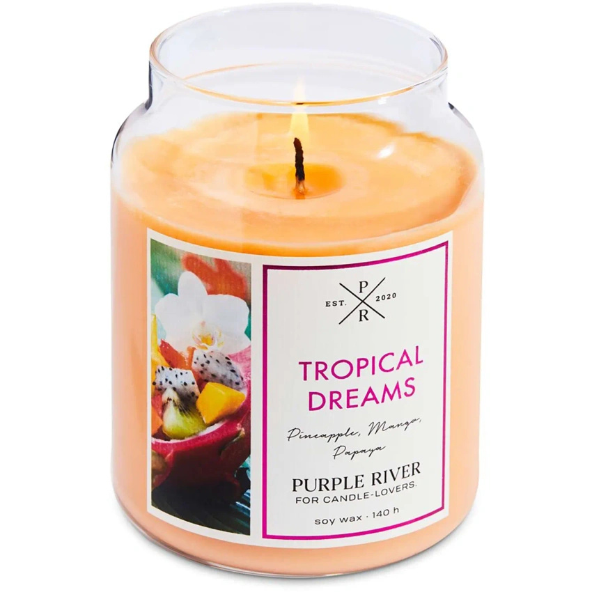 Vela de soja perfumada Tropical Dreams Purple River 623 g
