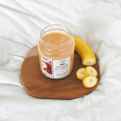 Świeca zapachowa sojowa w szkle Purple River 623 g - Banana Nut Bread