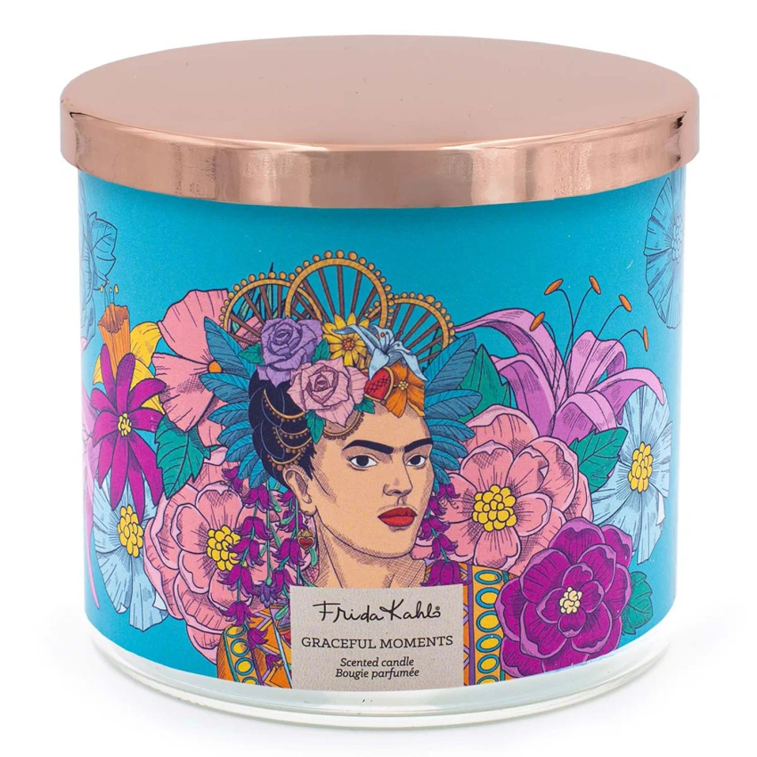 Bougie parfumée Frida Kahlo en verre 400 g - Graceful Moments