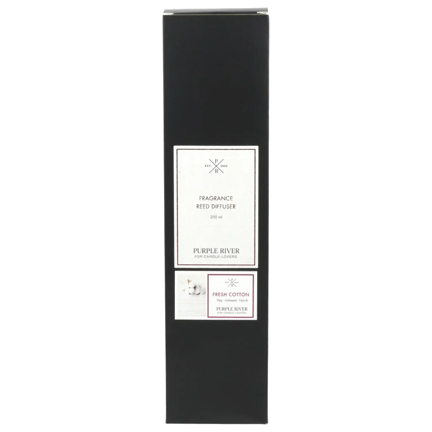 Geurstokjes Purple River 200 ml - Fresh Cotton
