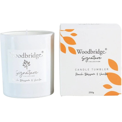 Woodbridge Signature vela perfumada en vaso - Peach Blossom Vanilla 250 g