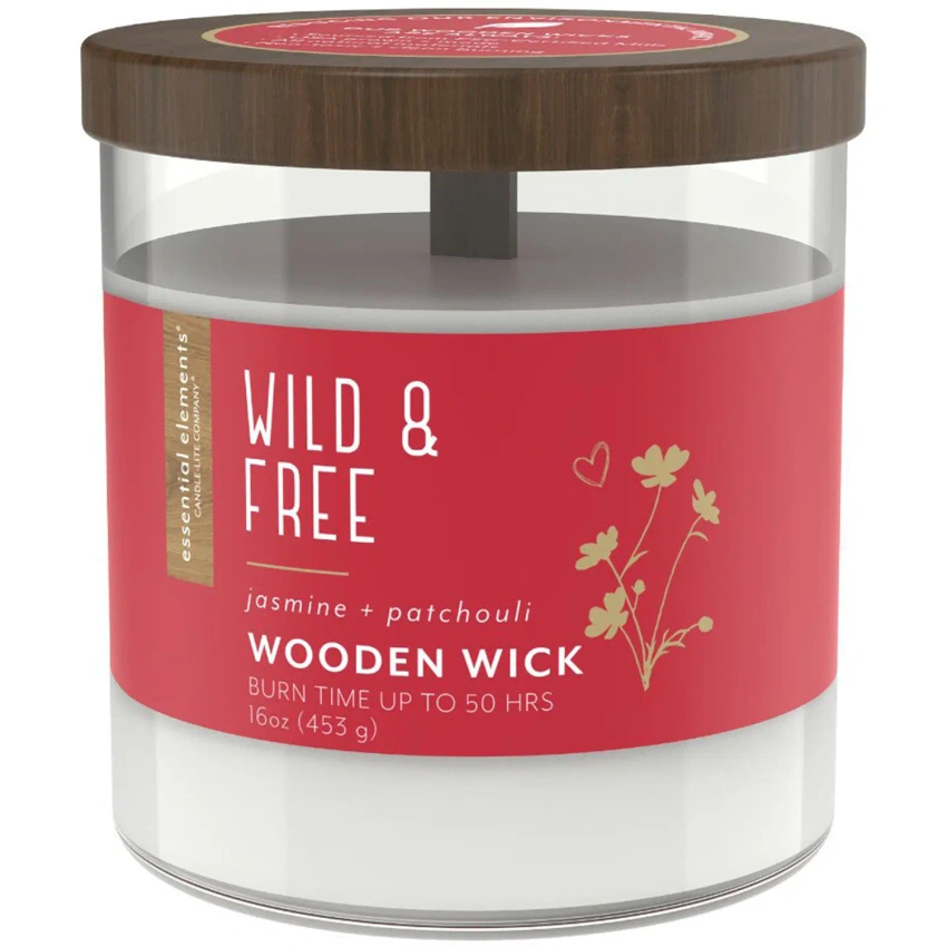 Vela aromática de soja aceites esenciales Candle-lite Essential Elements 454 g - Wild & Free
