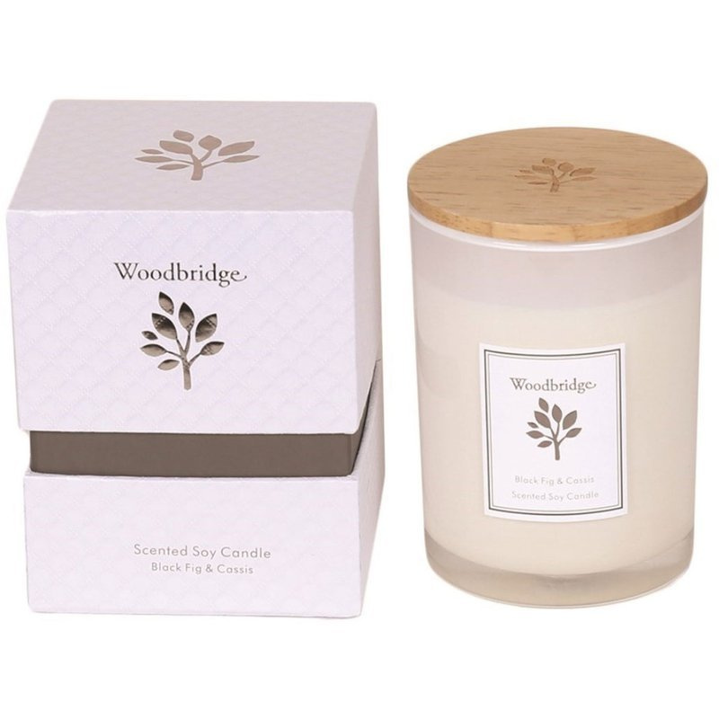 Candela regalo soia fragrante Woodbridge - Black Fig Cassis