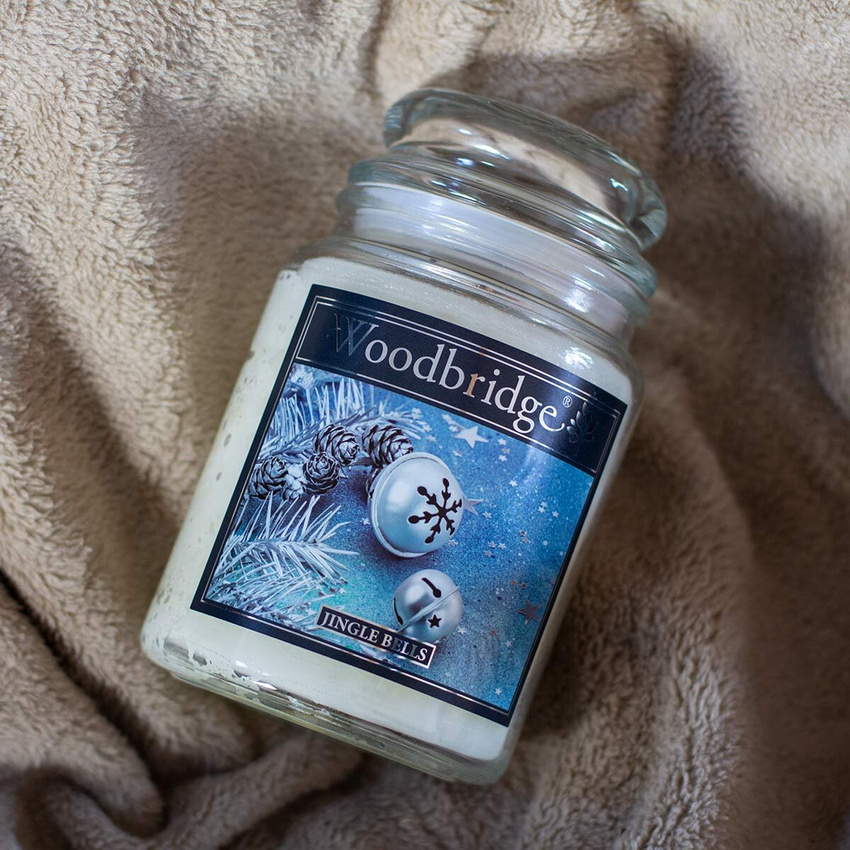 Bougie parfumée de Noël en verre grand Woodbridge - Jingle Bells
