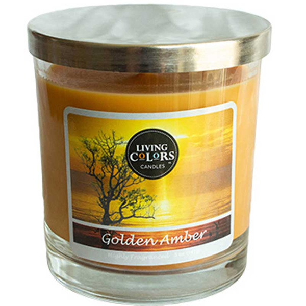 Living Colors Candles WM scented candle 5 oz 141 g - Golden Amber